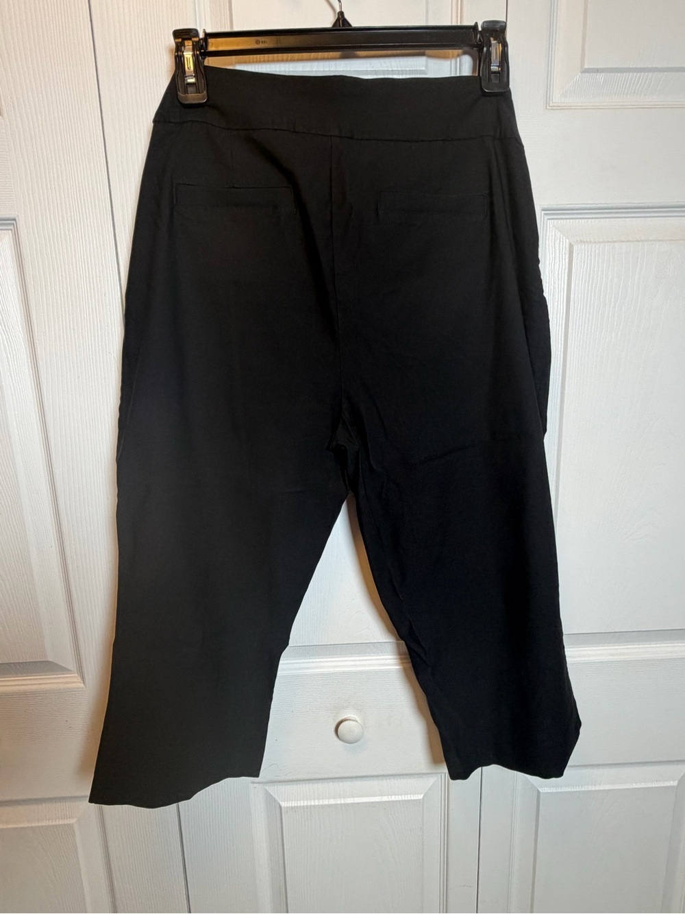 Kim Rogers Tummy Control Black Capri Pants 18W Pull-On Stretch Plus Size - Picture 4 of 6